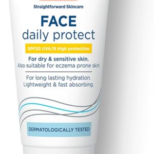 E45 SPF Face Moisturiser - Hydrating Face SPF Moisturiser Formulated with UV Sun Filters UVA/UVB - E45 Face Cream with SPF 30 for Dry Skin, Sensitive Skin and Eczema Prone Skin - SPF Day Cream - 50 ml