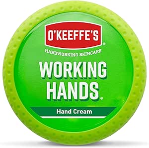 O’Keeffe’s Working Hands, 96g Jar - Hand Cream for Extremely Dry, Cracked Hands | Instantly Boosts Moisture Levels, Creates a Protective Layer & Prevents Moisture Loss Visit the O'Keeffe's Store